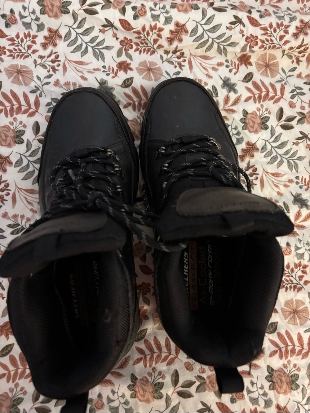 Skechers Women's Black Lace-Up Hiking Boots - Picture 7 of 7